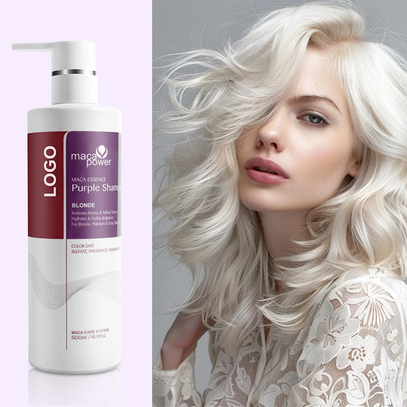 Purple Shampoo for Blonde Hair Neutralizes Brassy Remove Yellow Tones Silver Shampoo Deep Conditioning Repair Purple Hair Mask