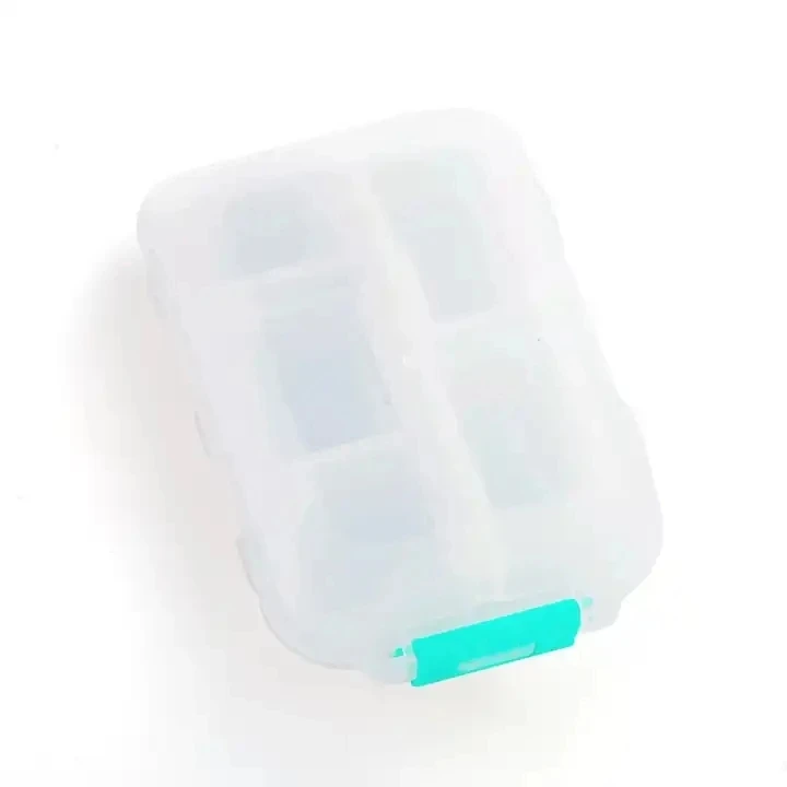 ODM /OEM Portable Pill Case Plastic Pill Box Dispenser with 10 Compartments for Different Medicines