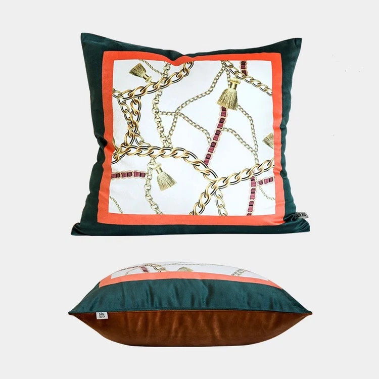 RTS Home Decor Pillows Wholesale Christmas Decorations Square Velvet Cushion Cover For Sofa Korean Style Throw Pillow