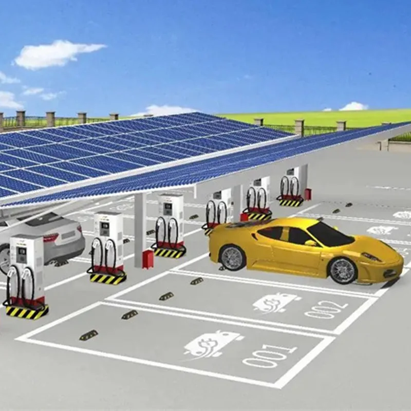 Customize Overall Solution for Solar Powered Car Sheds Photovoltaic Car Sheds Charging Piles Solar Panel for EV Charging Station