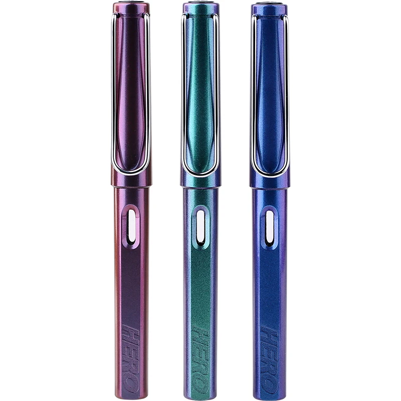 Hero 359 Plastic correct posture students adult students daily writing practice calligraphy iridium fountain pen made in China