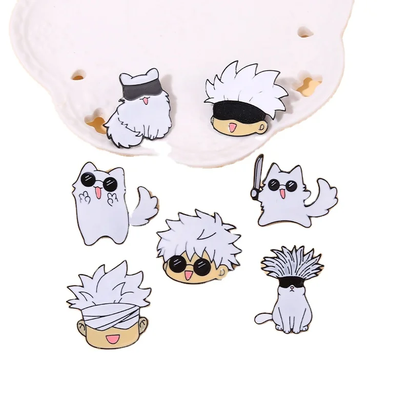 Anime Jujutsu Kaisen Enamel Pin Hot Sale Comics Character Metal Badge Brooch Pins Mix Style For Backpacks Jeans Bag Accessories