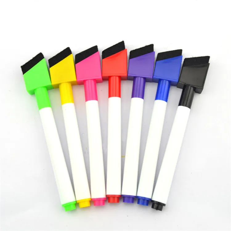 Dry Erasable Whiteboard Marker with Oblique Brush Board Eco Friendly Whiteboard Marker Pen