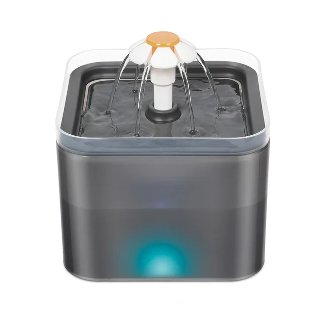 C&C Cat Water Fountain Automatic Stainless Steel Pet Dog Dispenser Ultra-quiet Pump for Cats Dogs