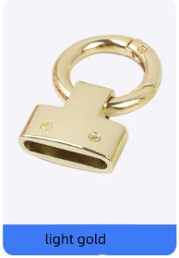 Fashion new design custom logo key chain ring hook spring ring car key chain link carabiner for leather key chain