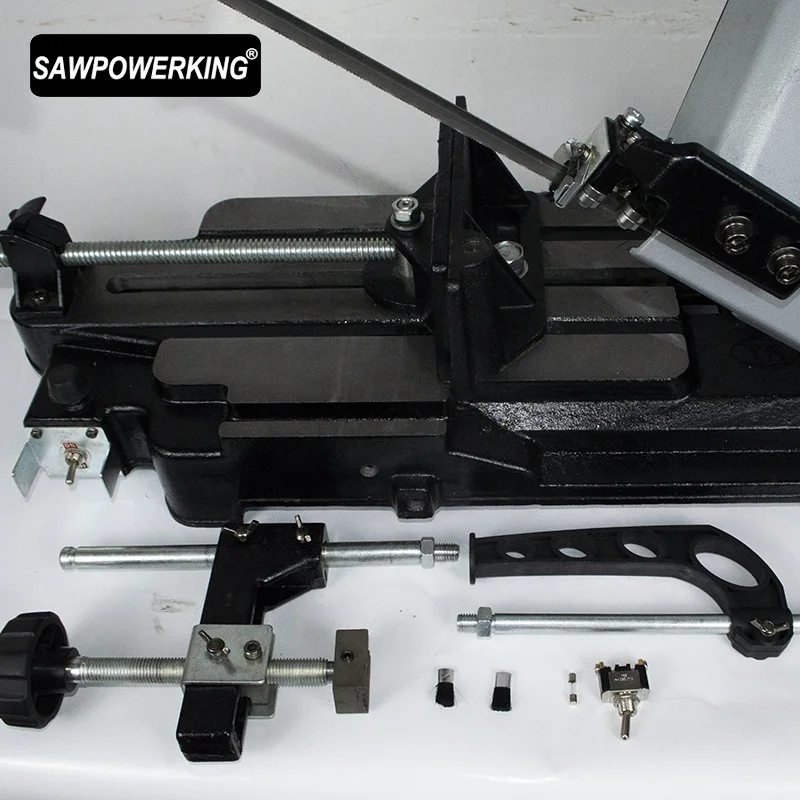 SAWPOWERKING 8' metal pic pipe cutting wood cutting mini table saw bandsaw machine