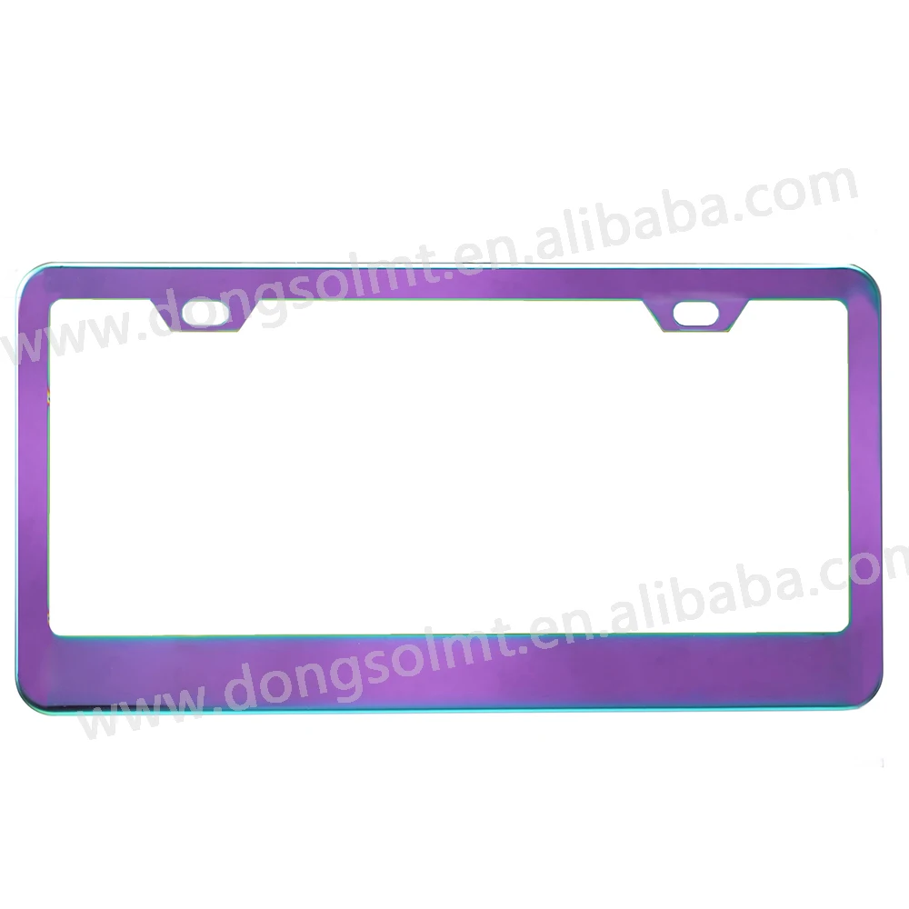 Custom Heave Duty Metal Chrome Bling Stainless steel License Plate frame holder for U.S/Canada car