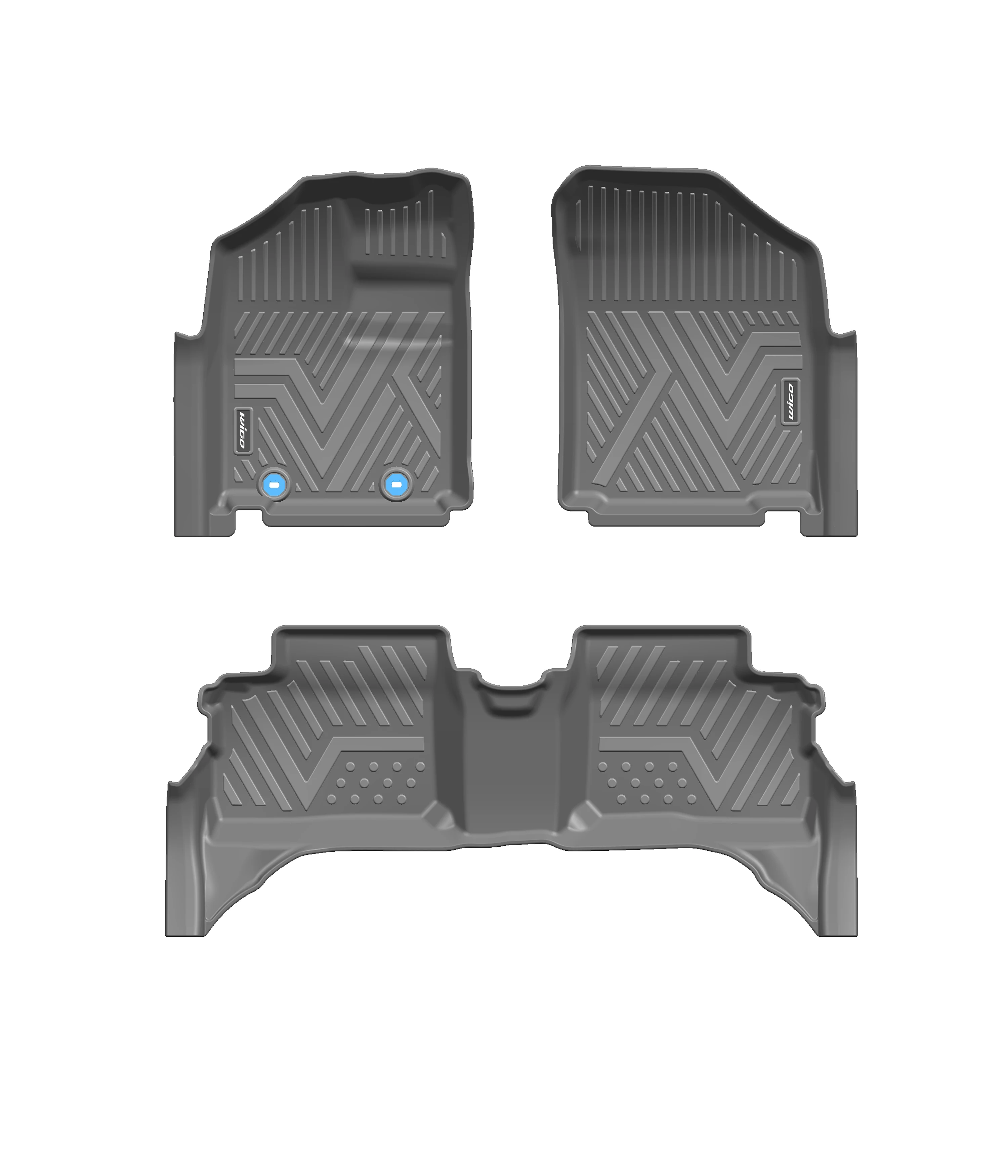 SJ Factory Direct Car Interior Accessories Deep Dish Matting Carpet Truck Tray Auto Floor Mat/Rear Trunk for 2018 2019 2020 WIGO