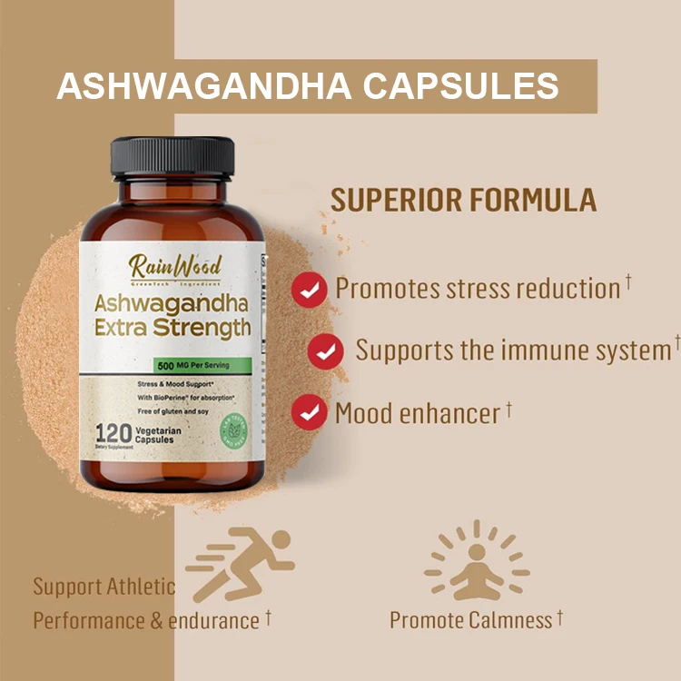 Поставка натурального экстракта корня Somnifera Ashwagandha порошок 2.5% 5%