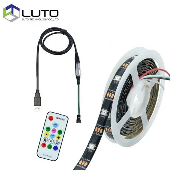 SMD 5050 5V RGB LED Strip Copper Body SK6812 WS2812B Addressable Pixel for Light Strings Lighting Circuitry Design Solutions