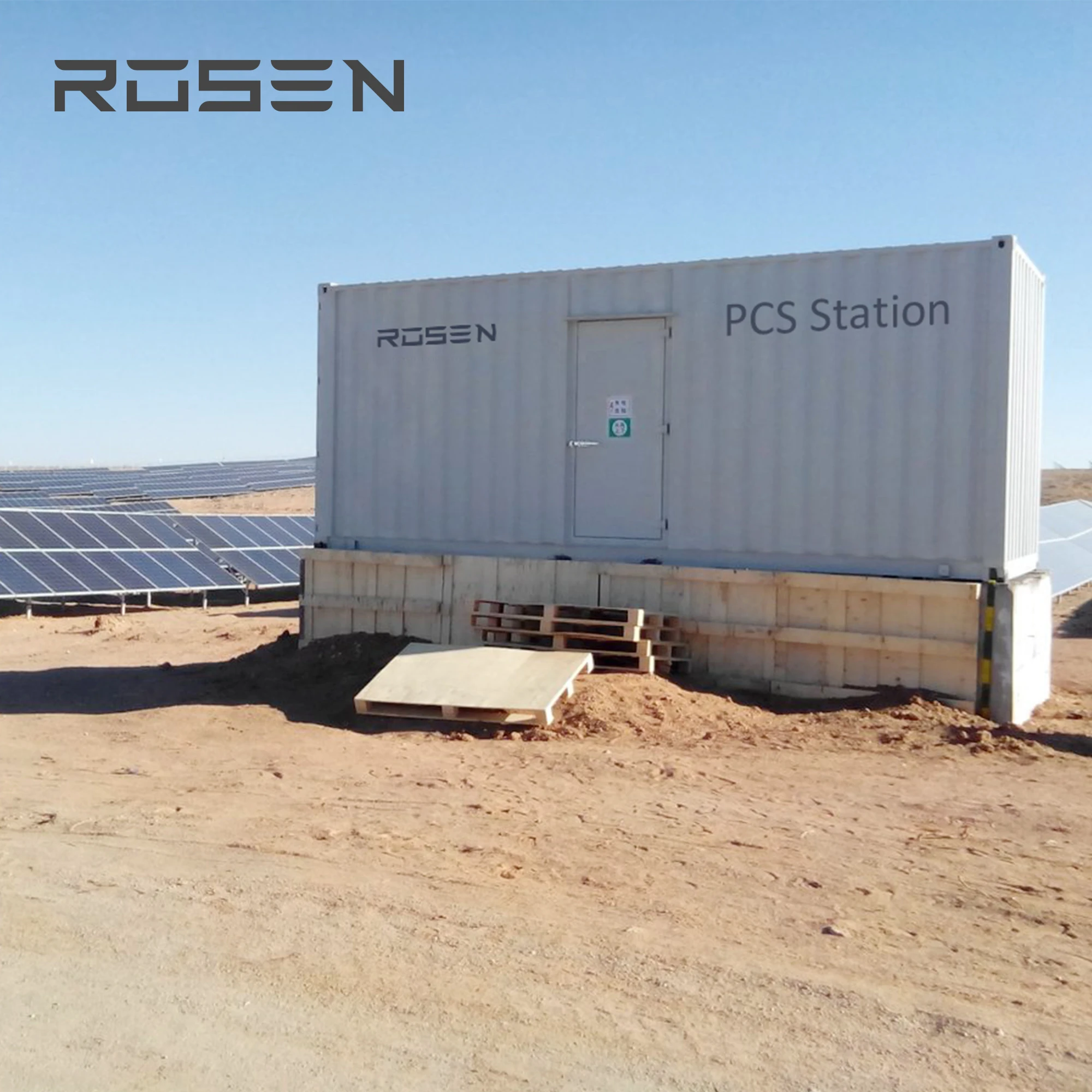 Commercial Solar Project 500KW with Lithium battery MWH BESS Container Generator backup 1MW ESS solar plant