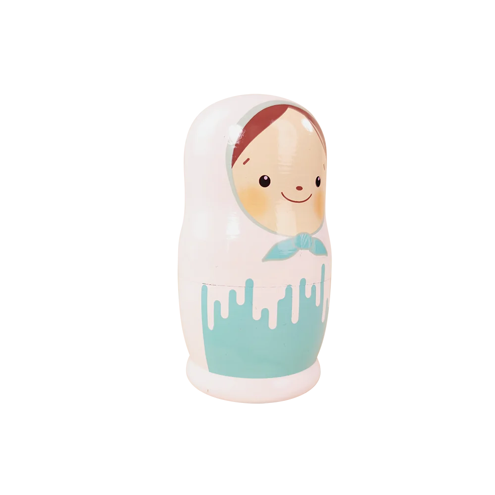 Green Forest Handmade DIY Plastic nesting russian matryoshka dolls