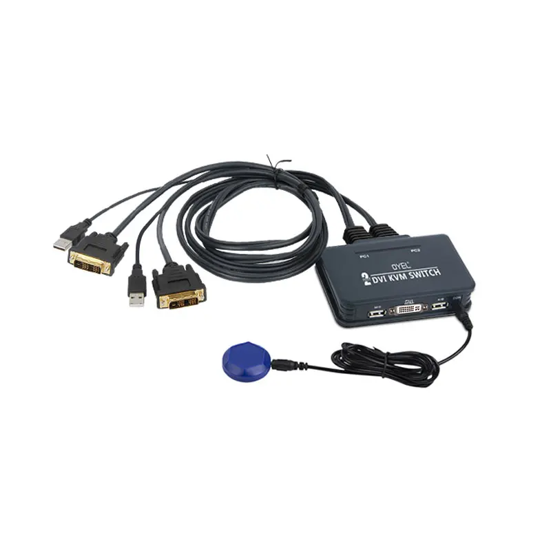 Wholesale factory manufacturer DVI  kvm switch  high quality  HD KVM switch with audio