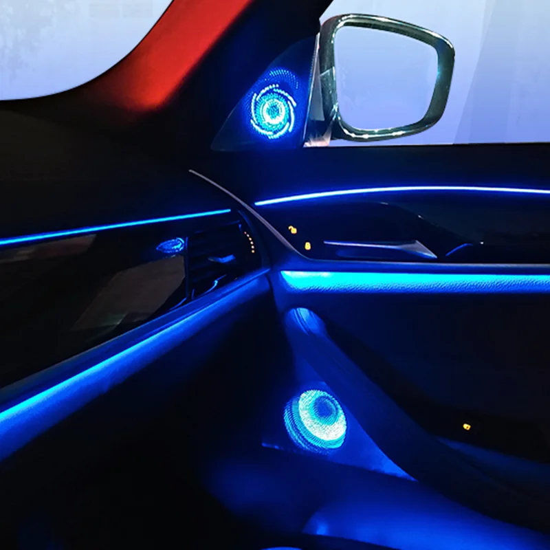 Car luminous speaker for BMW 5 Series G30 LED tweeter decorative panel, ambient light cover, synchronous ambient light