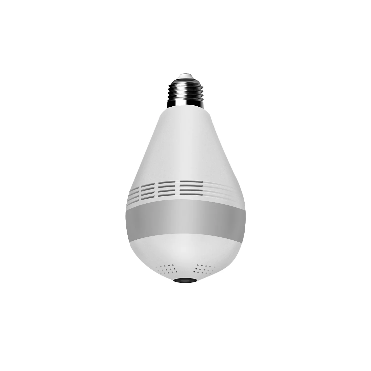 Qearim Led lamp Camera 360 Degree Panoramic Wifi Home Security Lamp Wireless ceiling  Camera V380 App Smart Light Bulb camera