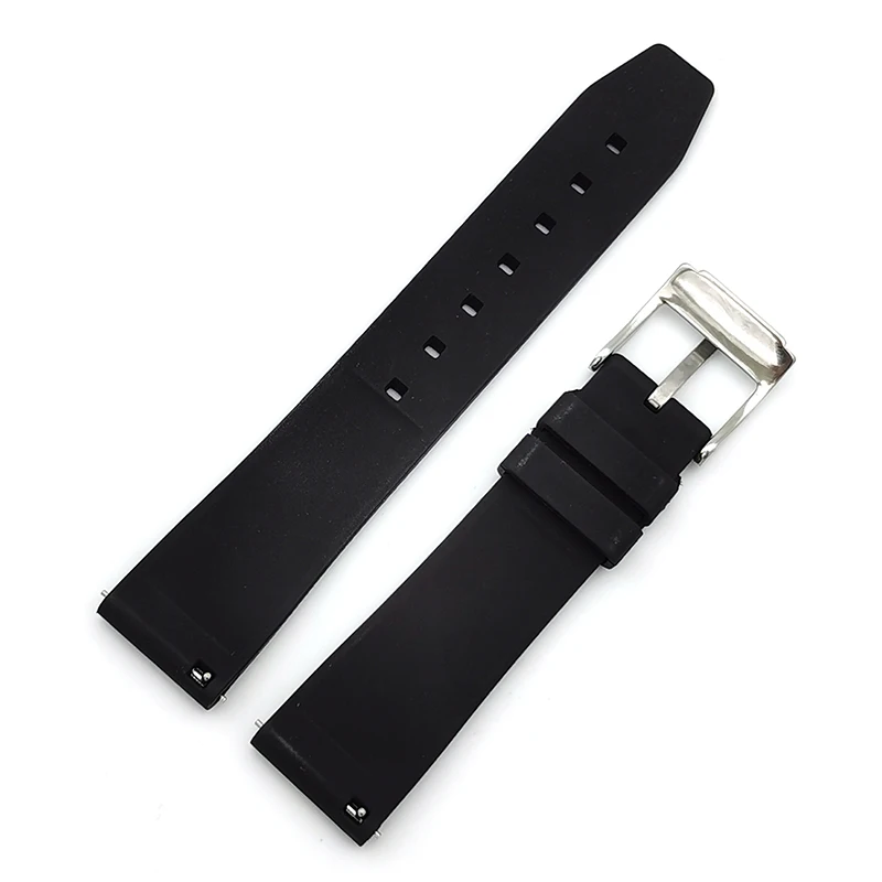 luxury quick release viton fkm fpm fluorine fluororubber vulcanized rubber watch band strap