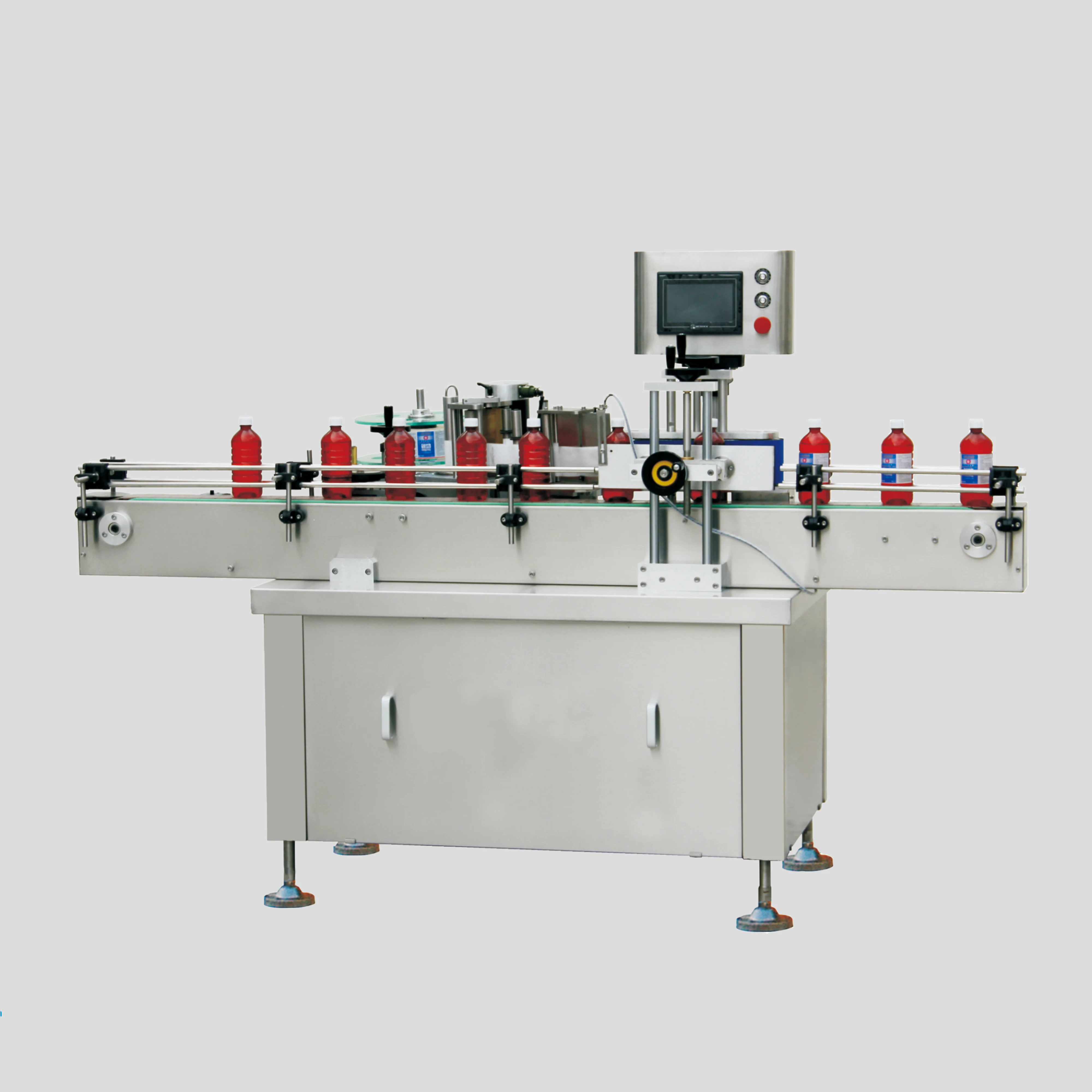 pet bottle labeling machine adhesive label for plastic drink food cosmetic pesticide ketchup bottles adhesive label machine