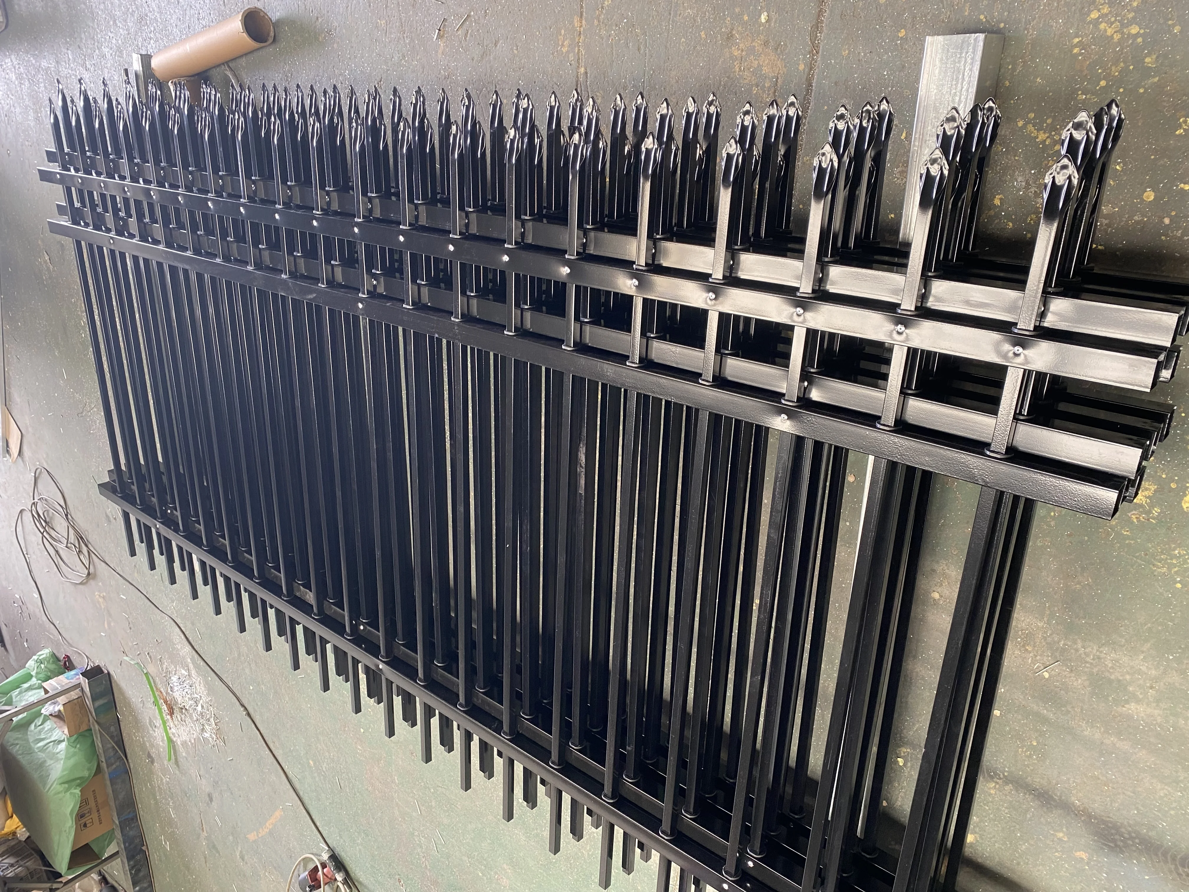 High Quality Wrought iron fence New design galvanized steel ornamental decorative iron fence panel for garden