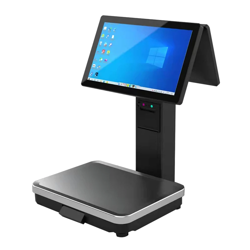 Высококачественные весы с эскалацией, 15,6 дюйма, с камерой с искусственным интеллектом, сенсорный экран для розничного рынка