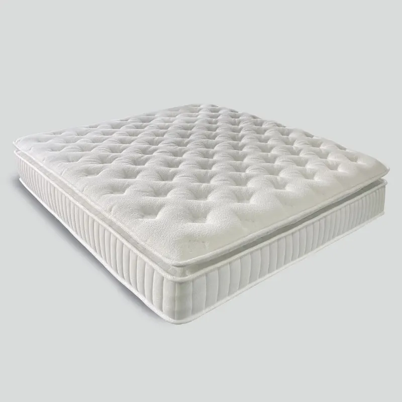 2022 5 star hotel queen hybrid memory foam pocket spring bed pillow top mattress Japanese Chinese luxury court