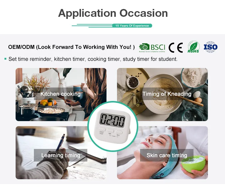 new wholesale timer ABS material cheap fashion digital kitchen for hotel