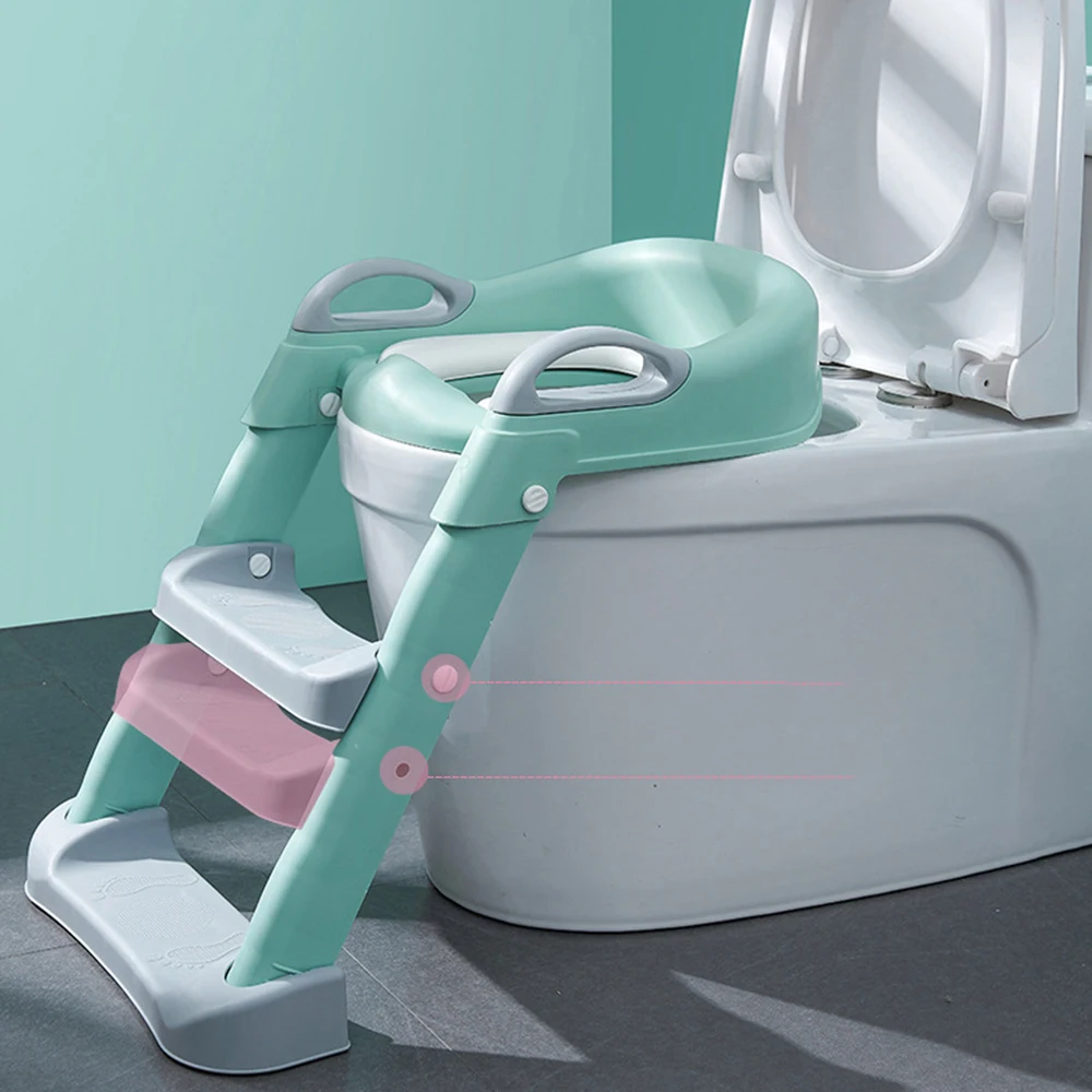 Modern Folding Baby Potty Training Seat  Best Selling Adjustable Stair Potty Seat With Ladder//