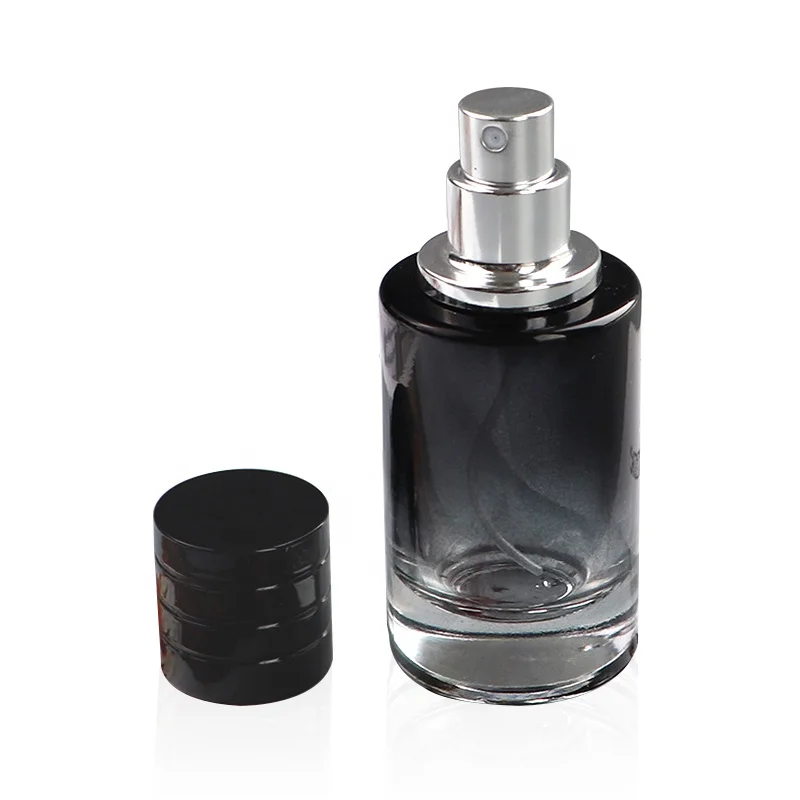 Wholesale Custom 30ml 50ml 100ml Black Oil Refillable Luxury Parfum Sample Spray Bottles Empty Glass Perfume Bottle Packaging