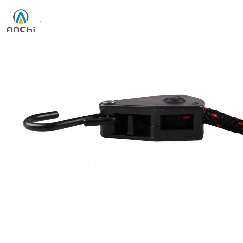 Custom packing heavy duty rope ratchet 3/8 tie down strap 1.8m double blister