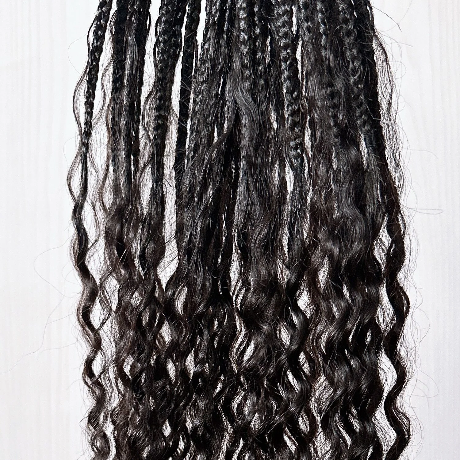 human hair curly box crochet bohemian braids for summer