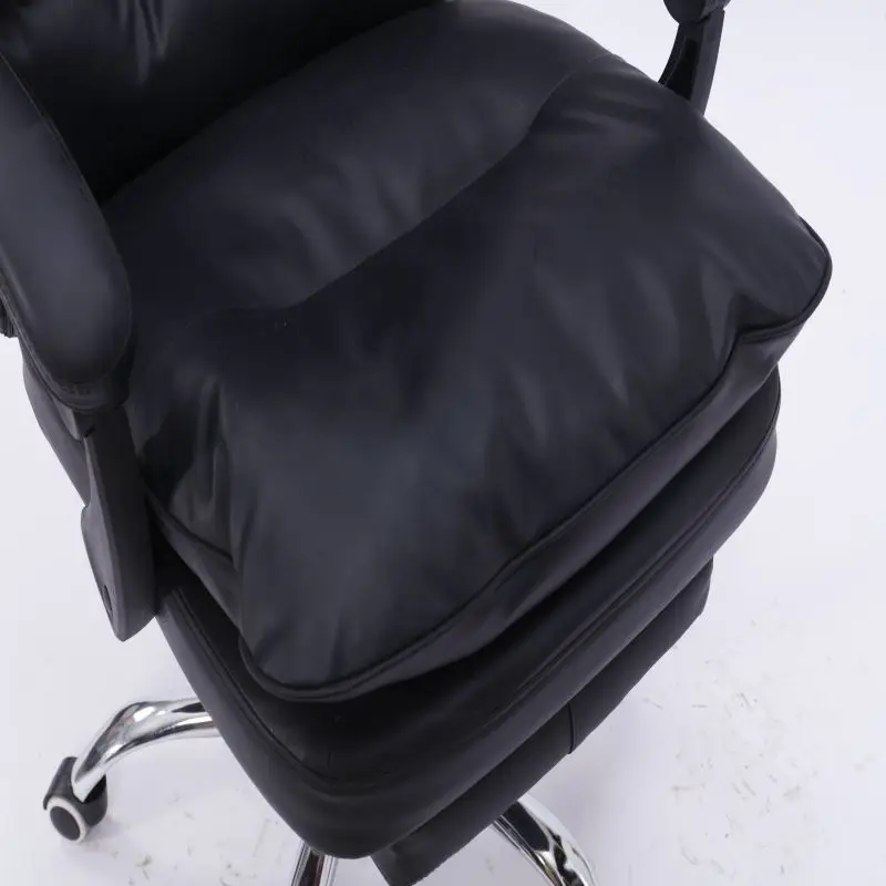 Современное офисное кресло для поддержки поясницы массажное вращающееся из искусственной кожи