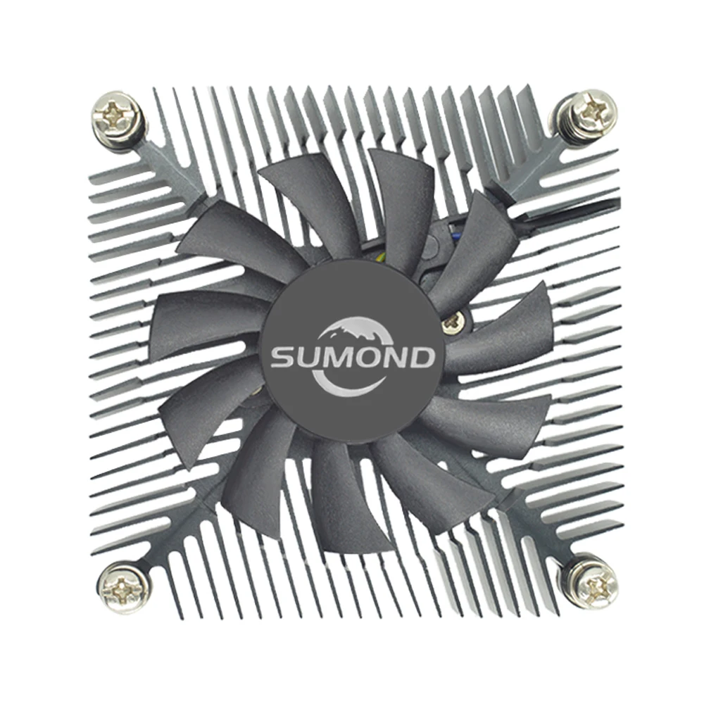 OEM cooler 4Pin computer aluminum cpu radiator 1U cooler fan CPU cooler for CPU with LGA 1151/1150/1155/1156