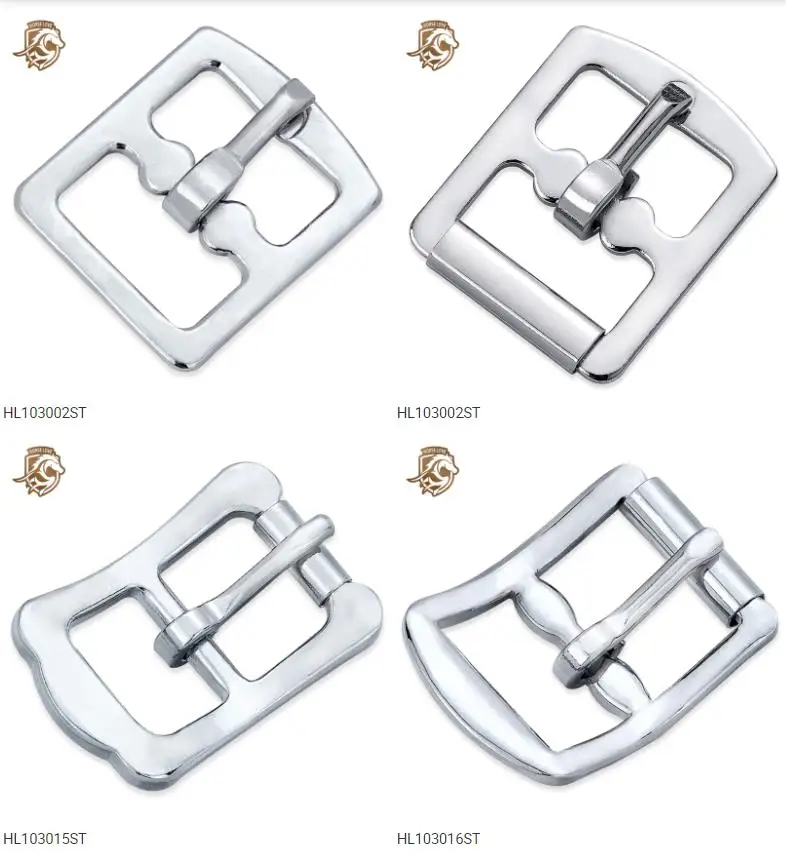 HL103009ST Pin Buckle Rectangle Double Bar Pin Buckle Square Pin Buckle
