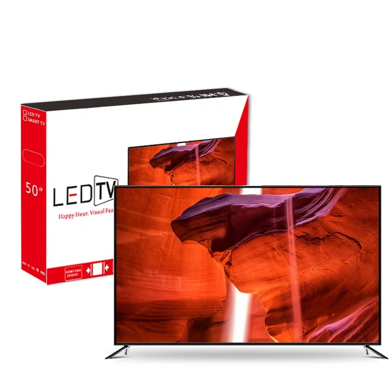 Tempered Tv Television 50inch Android Smart Tv 50 Inch 4K UHD LED Tv Wholesale