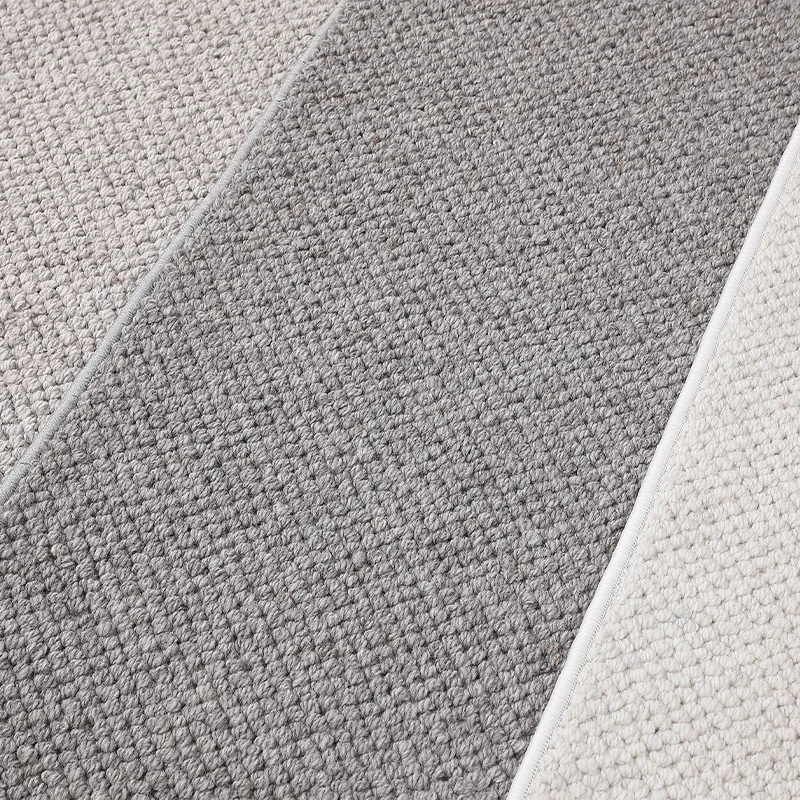 SOURCE manufacturer living room wool blended carpet beige simple hotel woven carpet large sample room solid color carpet