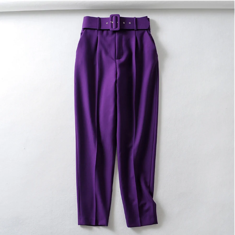 
latest designs 2020 waist belt harem nice colors woman pants 