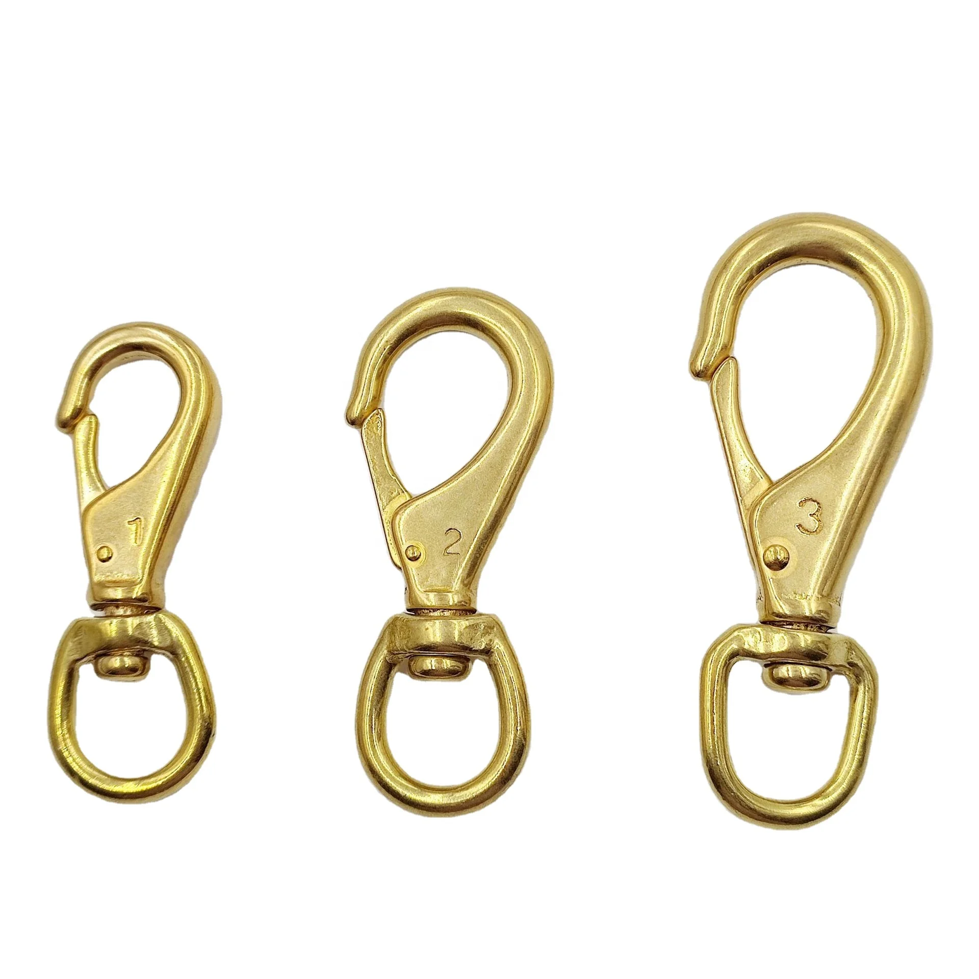 Solid Brass Horse Racing Swivel Hook Metal Brass Snap Hook For Horse Riding