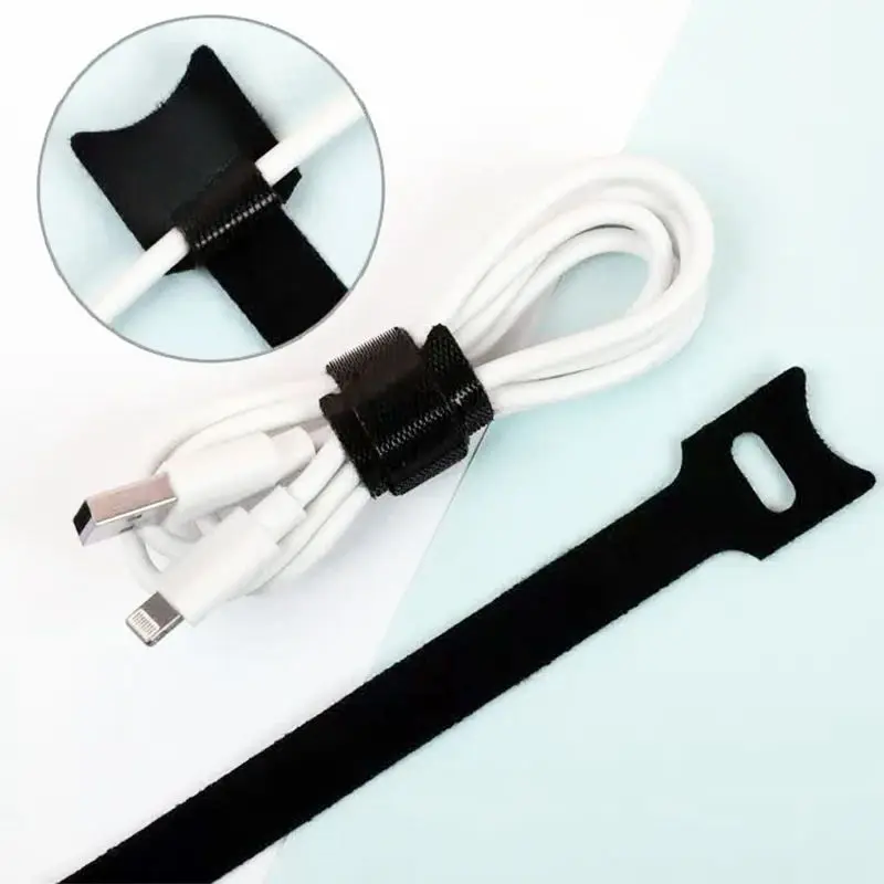 Custom High Quality Cable Ties Binding Strap Data Cable Ties Velcroes 100% Nylon Hook and Loop Velcroes Binding Strap Velcroes
