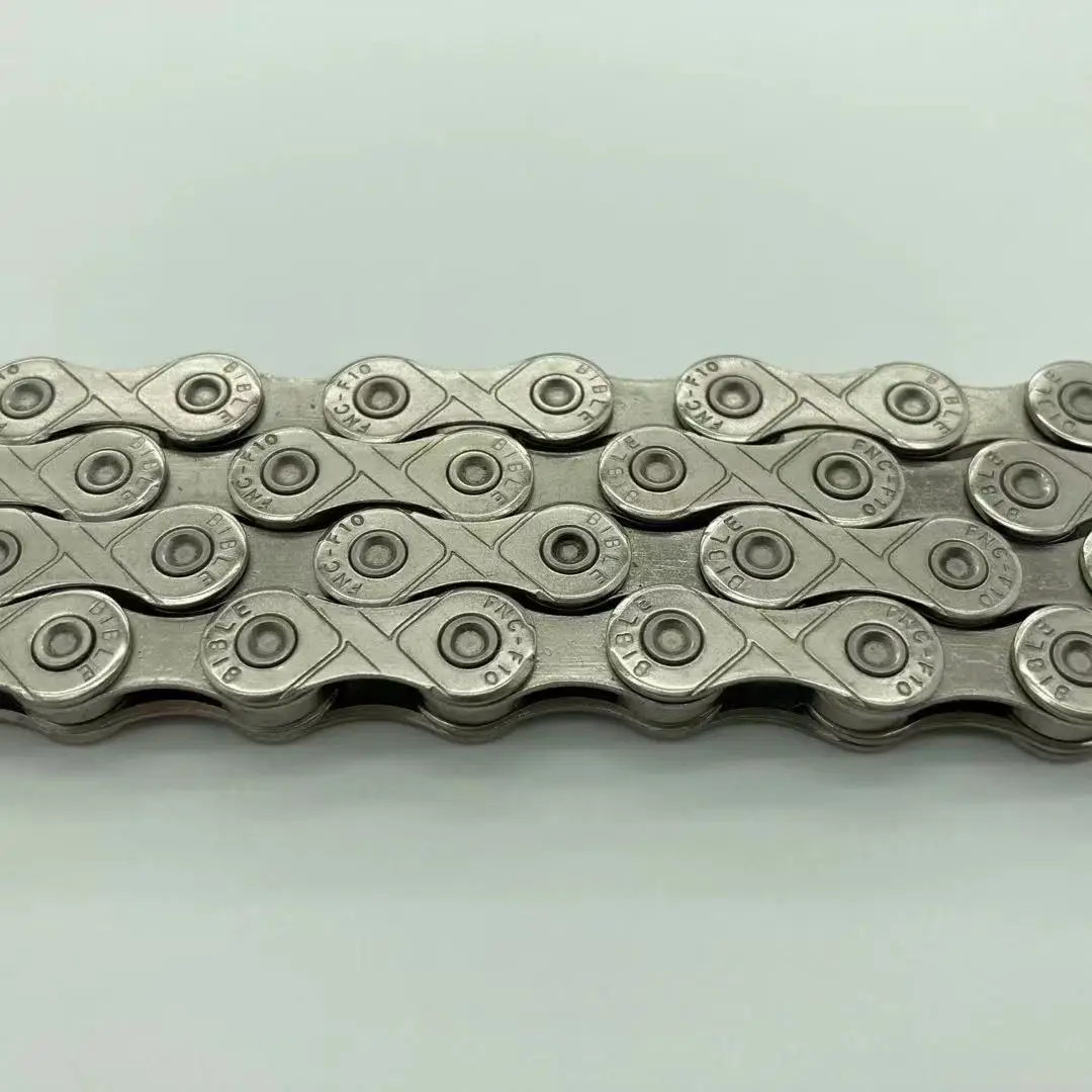 custom 10 speed antirust stainless steel half hollow silvery bike chains bicycle