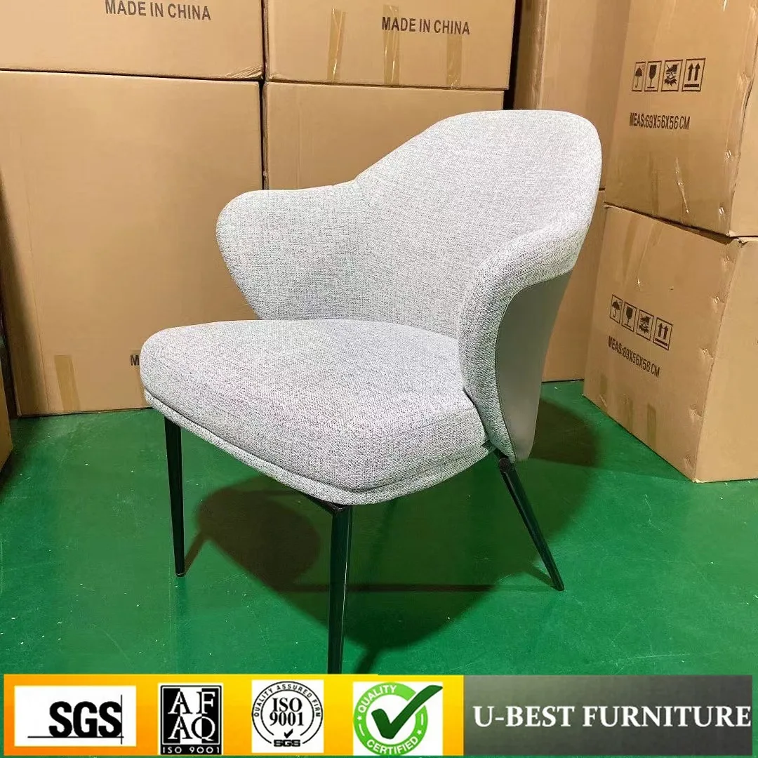 Sales Department Reception Negotiation Chair Italian Minimalist Household Dining Chair Designer Model Room Backrest Armchair