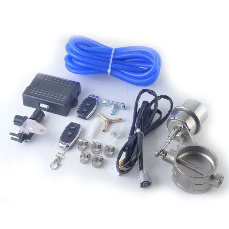 Exhaust Control Valve Set With Vacuum Actuator CUTOUT 2 2.36 2.5 2.75 3 inch Pipe CLOSE STYLE with Wireless Remote Controller