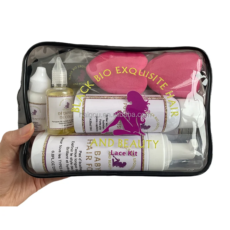 Wholesale Lace Melting Spray Wig Adhesive Lace Glue Waterproof Strong Hold Lace Wig Glue Sets