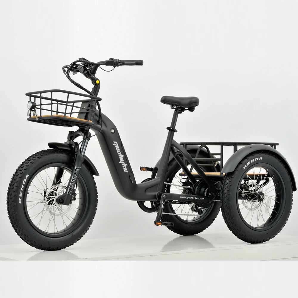 EU Warehouse 3 Wheel 20 Inch Electric Tricycle with 500w Rear Hub Motor