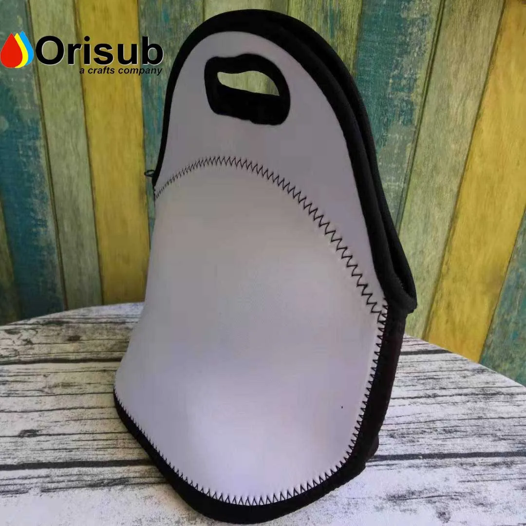 Sublimation neoprene lunch tote personalized lunch bag for printing
