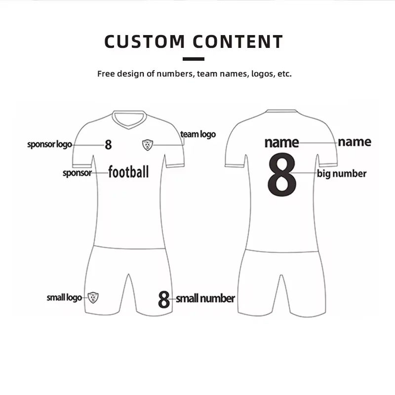 Wholesale Soccer Kit Set Uniforms With Socks Sublimation Full Football Jersey Custom Design Mens Soccer Jerseys Sets For Men