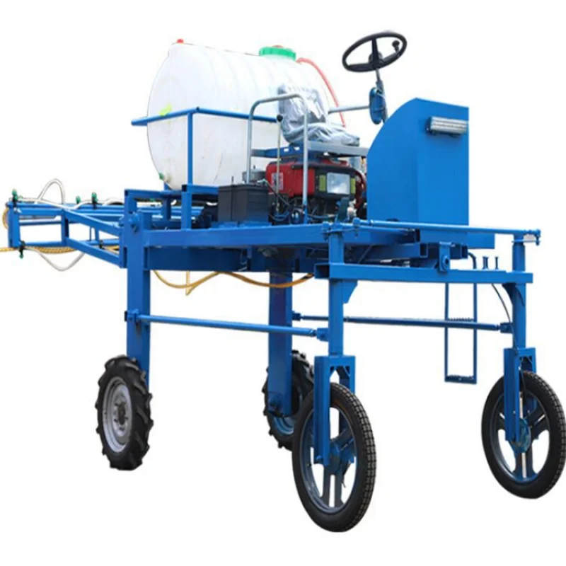 Four wheel dosing machine fertilizer spreader fertilizer height 12 meters high horsepower gasoline sprayer