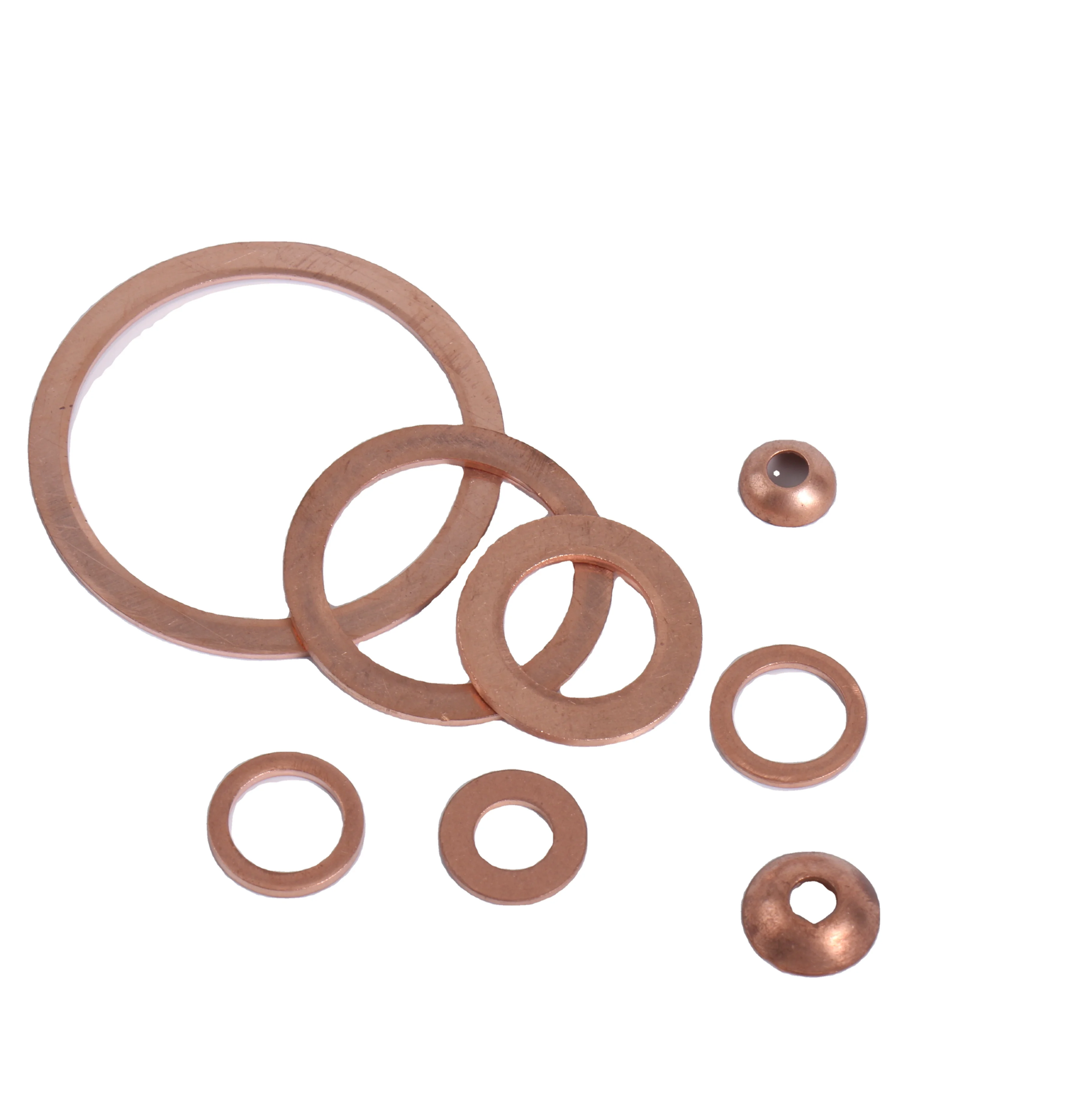 CFNAK Factory direct sales OEM Custom Size Copper Gasket Solid Copper Seal Washer