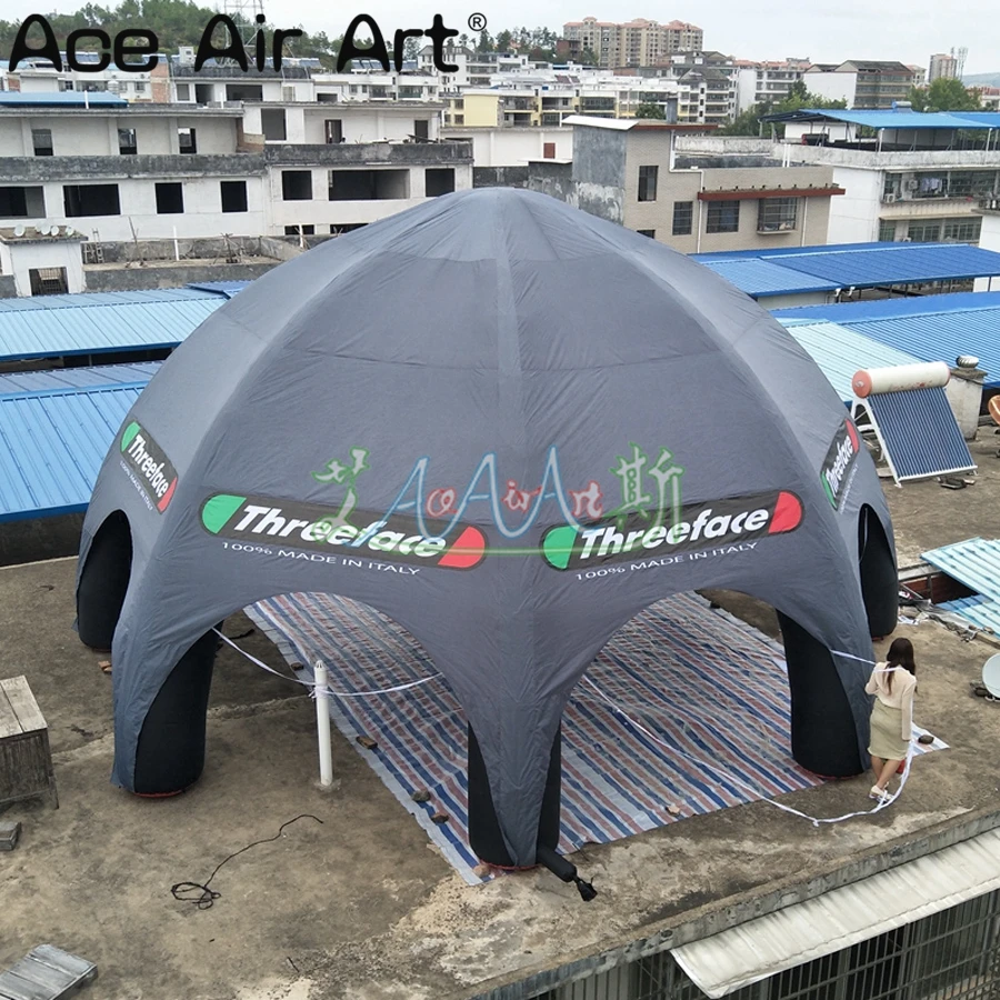 Giant 10m Diameter Black 8-Leg Spider Tentage Outdoor Car Shelter and Event Station for Parties and Marquees