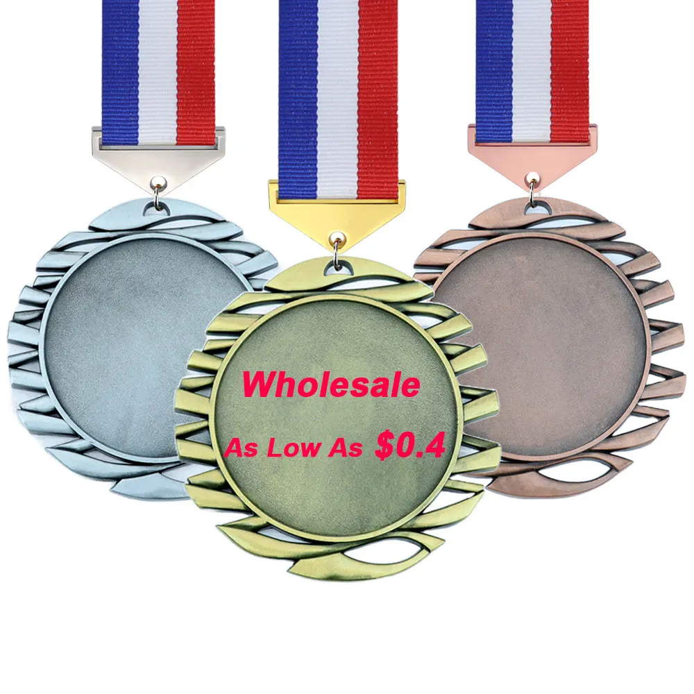 LY Wholesale Sublimation Custom personalizada Race porta medallas deportivas de Metal Insert 3D Hollow Award Blanks Medal