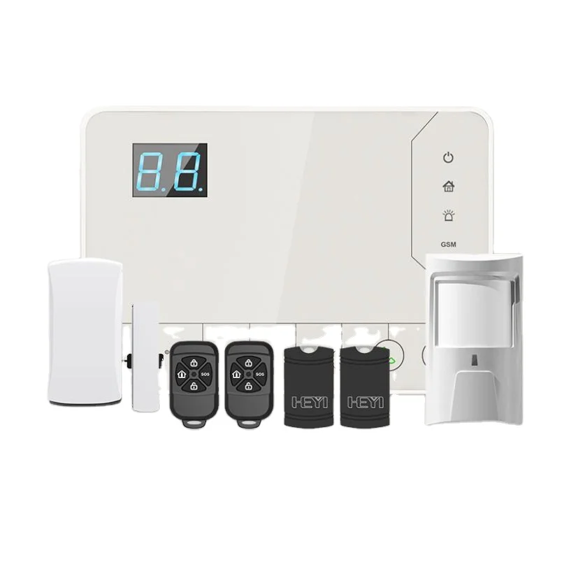 HEYI Wholesale high quality CID protocols 11 zones type GSM  Home Alarm System