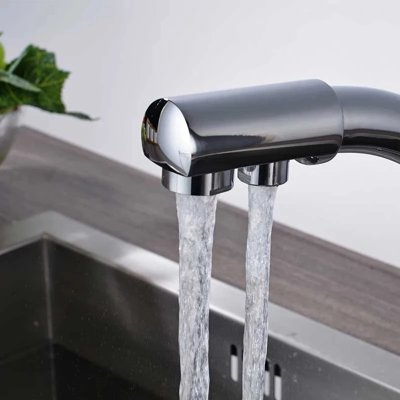 Kitchen Filter Faucet Deck Mounted Black Kitchen Mixer 360 Rotate Drinking Sink Tap Water Purification Tap Crane For Kitchen